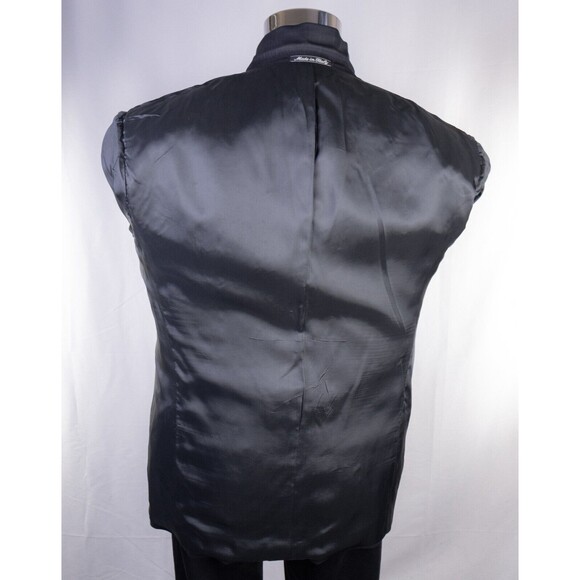 Mani Men's Striped 2 Button Sport Coat Jacket Blazer Wool Size 41R Casual Suits - Picture 14 of 16